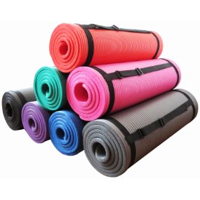 Sivan 6-Piece Yoga Set, Includes 1/2 Ultra Thick NBR Exercise Mat, 2 Yoga  Blocks, 1 Yoga Mat Towel, 1 Yoga Hand Towel and a Yoga Strap (Purple) 