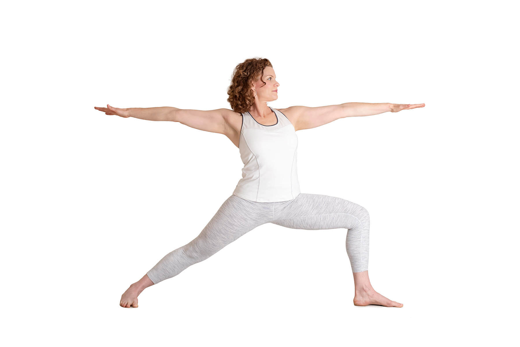 Yoga Pose: Warrior I Halfway Fold | Pocket Yoga